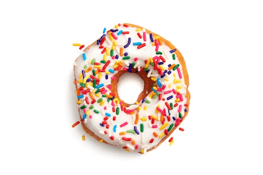 sprinkled donut